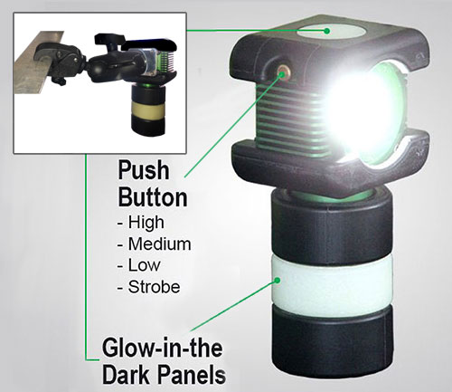 Portable Explosion Proof Light with Articulating Clamp and 20A Plug Portable Explosion Proof Light with Articulating Clamp and 20A Plug